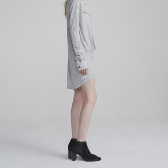 Rag & Bone Gray Heather Leyton Wool Blend Casual Dress Size Medium - Picture 4 of 8